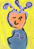 The Flinstones cartoon, Hanna-Barbera, spiral breasts, purple curly cue hair, Betty Rubble, Wilma Flinstone