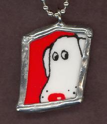 funny cartoon hound dog pendant
