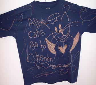 artsy cat lover memories tshirt