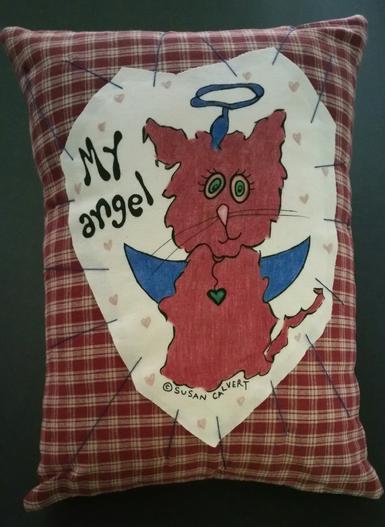 animal pillows, pet gifts, cat angel